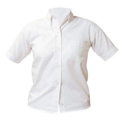 Oxford BloUSes Button Down Collar Short Sleeve Ladies Sizes