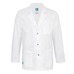  Adar - uniforms Medical Uniform Lab Coats uniforms online ADAR Pop-Stretch Mens 31" Snap Front Lab Coat - SchoolUniforms.com