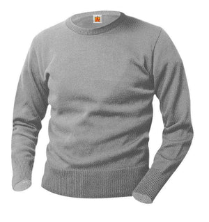  A+ - uniforms Sweaters uniforms online Classic Crew Neck Long Sleeve Pullover Sweater - SchoolUniforms.com