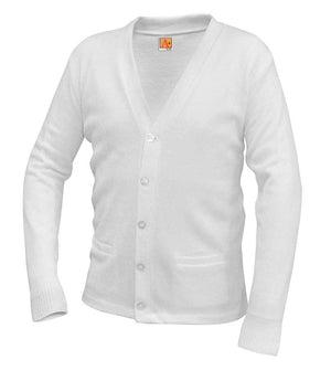 A+ - uniforms Sweaters uniforms online Classic V-Neck Cardigan Uniform Sweater BEST SELLER! - SchoolUniforms.com