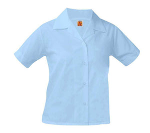  A+ - uniforms Uniform Shirts uniforms online Ladies Point Collar School Uniform Blouse - SchoolUniforms.com