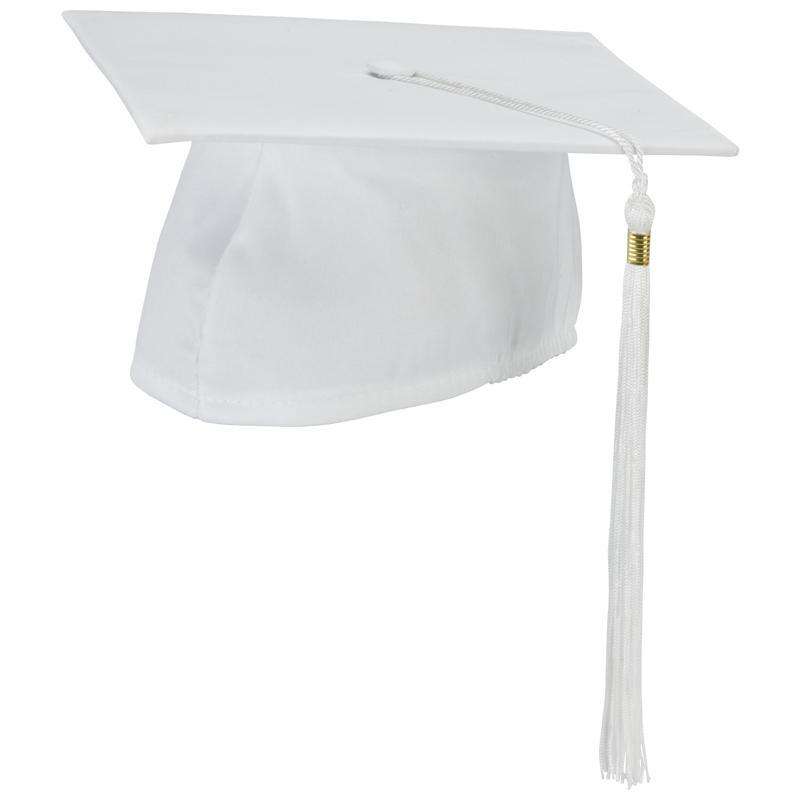  Schooluniforms.com - uniforms  uniforms online White Cap and Tassel Matte Finish - SchoolUniforms.com