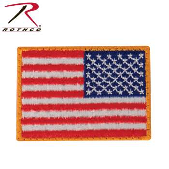 Mini US Flag Patch With Hook Back