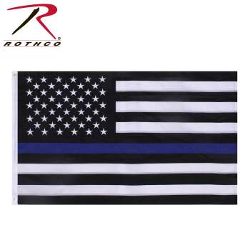 Deluxe Thin Blue Line Flag