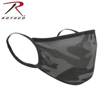 Camo 3-Layer Polyester Face Mask