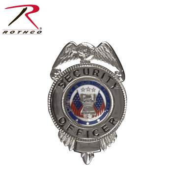 Police officer badge and security officer badge. Professional