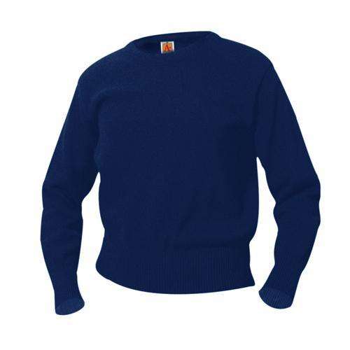  frankbeeinc - uniforms  uniforms online 2130 Crew Neck Long Sleeve Pullover 100% Cotton - SchoolUniforms.com