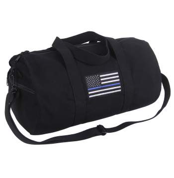 Thin Blue Line Canvas Shoulder Duffle Bag