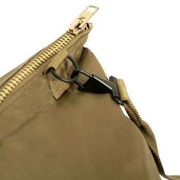 Canvas Duffle Bag With Side Zipper