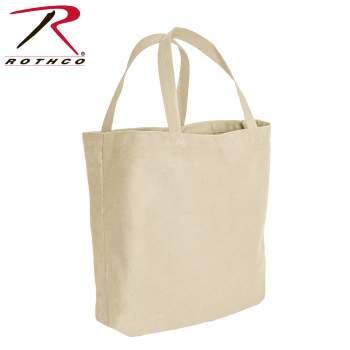 Canvas Camo And Solid Tote Bag