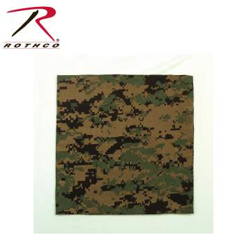 Large Digital Camo Bandana