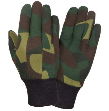 Camo Jersey Work Gloves
