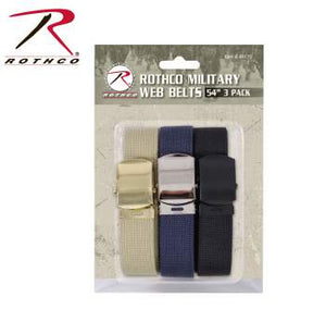 Military Web Belts In 3 Pack