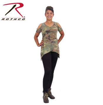 Rothco Womens Long Length Camo T-Shirt