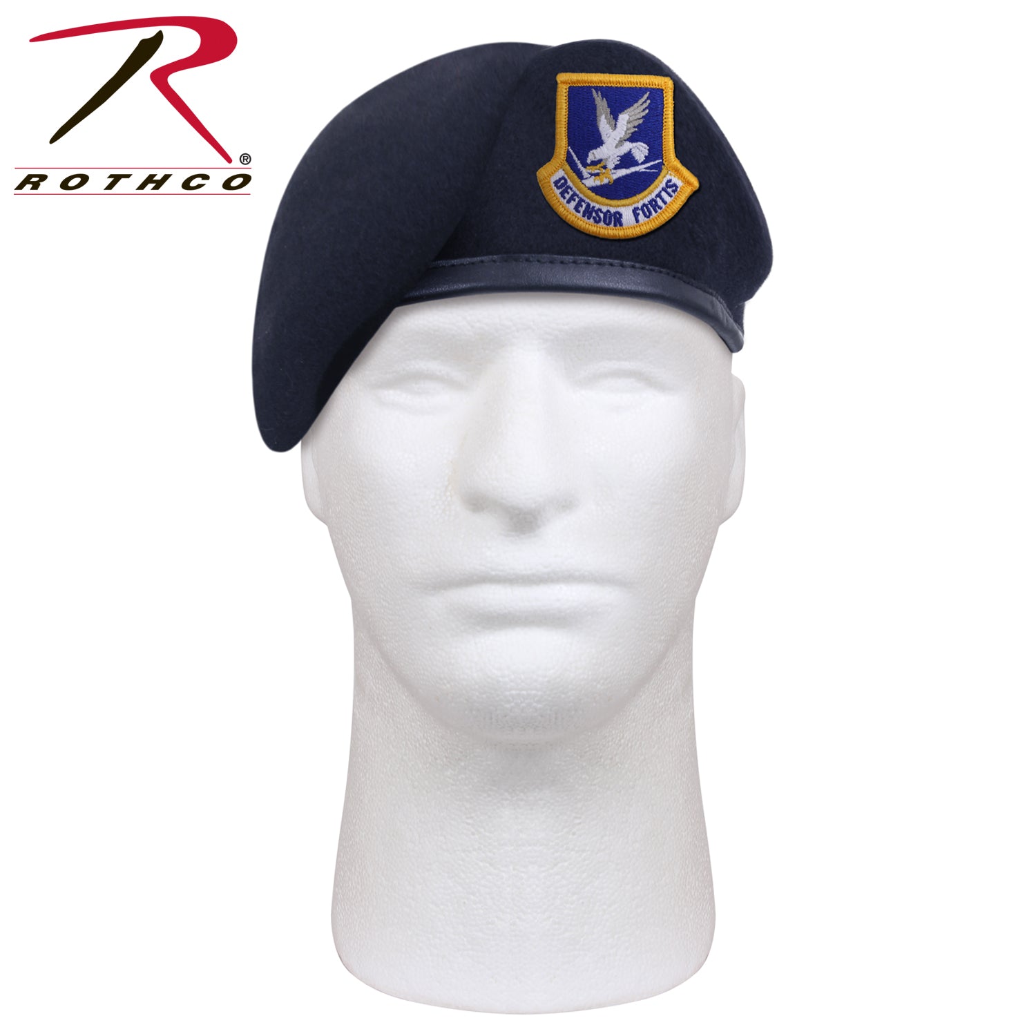 Inspection Ready Beret With USAF Flash - Midnight Navy Blue