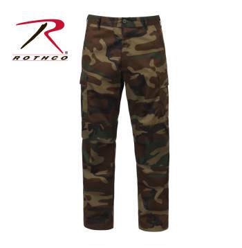 Camouflage Military BDU Pants, Army Cargo Fatigues (Tri-Color Desert  Camouflage)