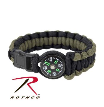 Outdoor Paracord Survival Bracelet with Embedded Compass – Sundrift Store