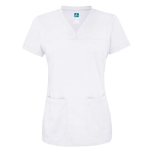  Adar - uniforms Medical Uniform Tops uniforms online Adar Indulgenc Jr. Fit Stitched Curved V-Top - SchoolUniforms.com