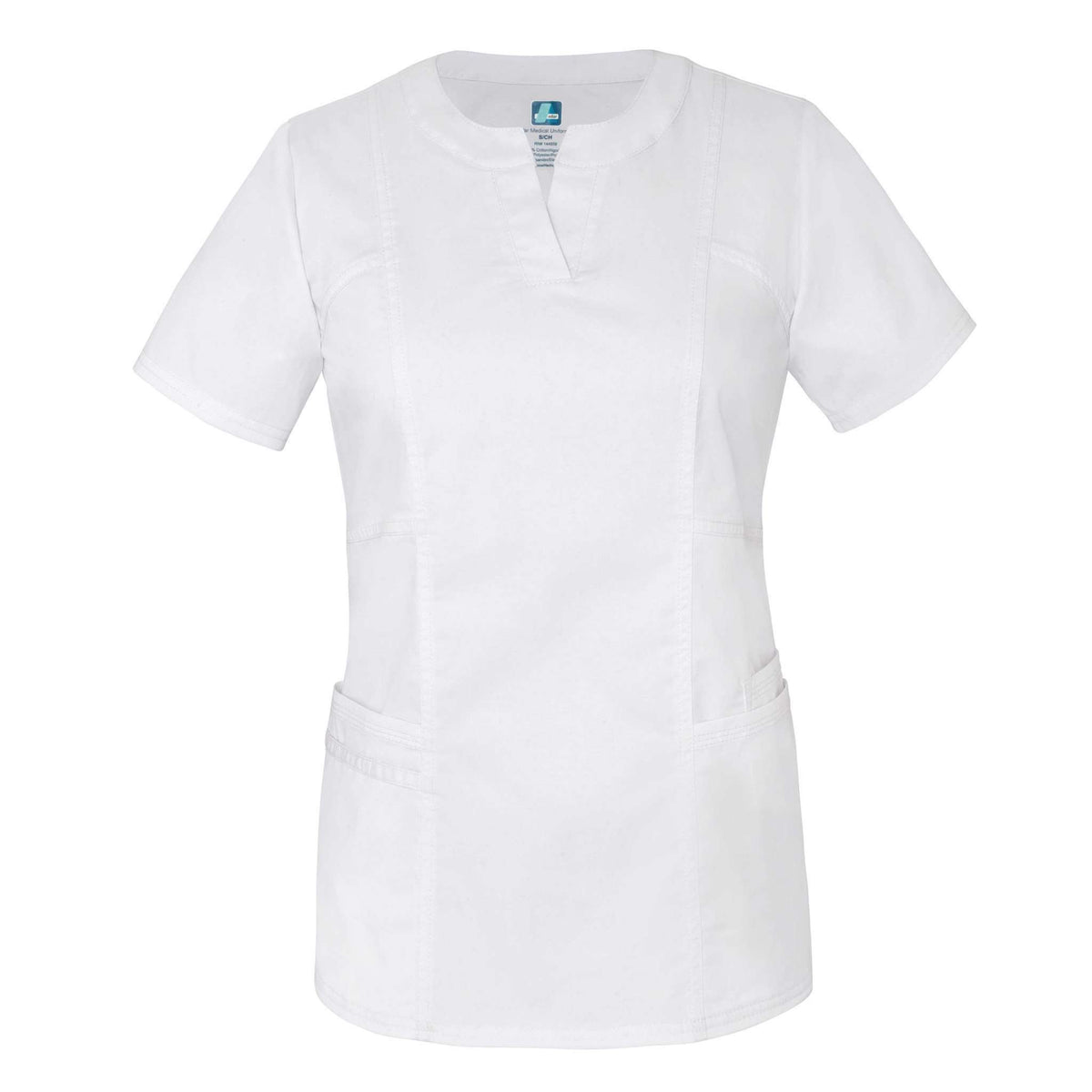  Adar - uniforms Medical Uniform Tops uniforms online Adar Pop-Stretch Junior Fit Semi-V Seamed Top - SchoolUniforms.com