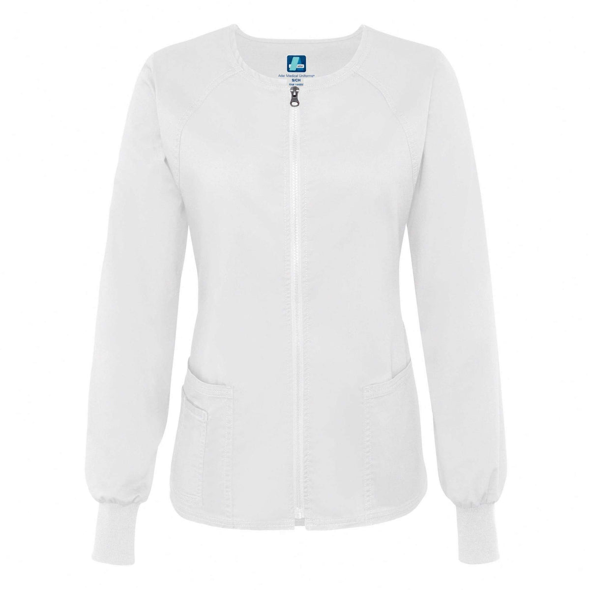  Adar - uniforms Medical Uniform Jackets uniforms online ADAR Pop-Stretch Junior Fit Zip Front Warm Up Jacket - SchoolUniforms.com