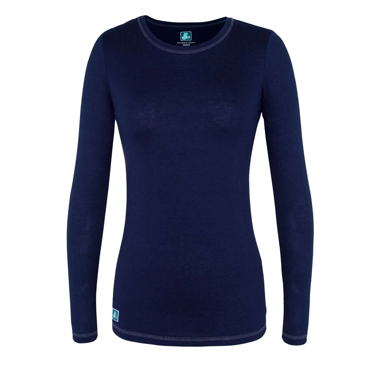  Adar - uniforms Medical Uniform T-Shirts uniforms online Adar Pop-Stretch Long Sleeve Fitted Tee - SchoolUniforms.com