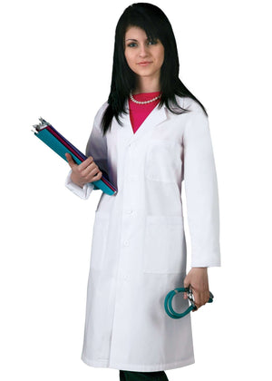  Adar - uniforms Medical Uniform Lab Coats uniforms online Adar Universal 39" Unisex SuperTwill Midriff Lab Coat - SchoolUniforms.com
