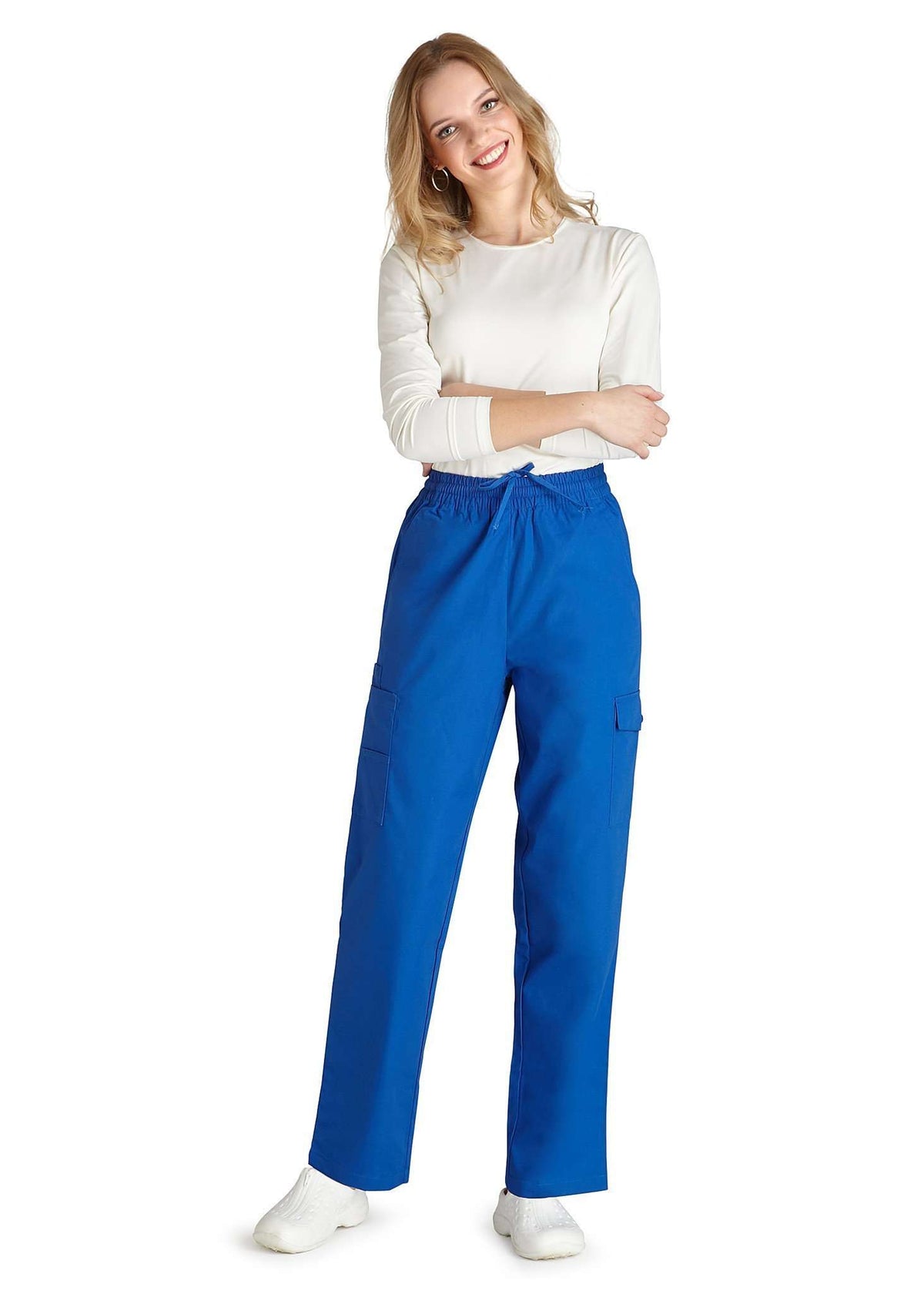  Adar - uniforms Medical Uniform Pants uniforms online Adar Universal Natural-Rise Multipocket Cargo Tapered Leg Pants Twill Petite - SchoolUniforms.com