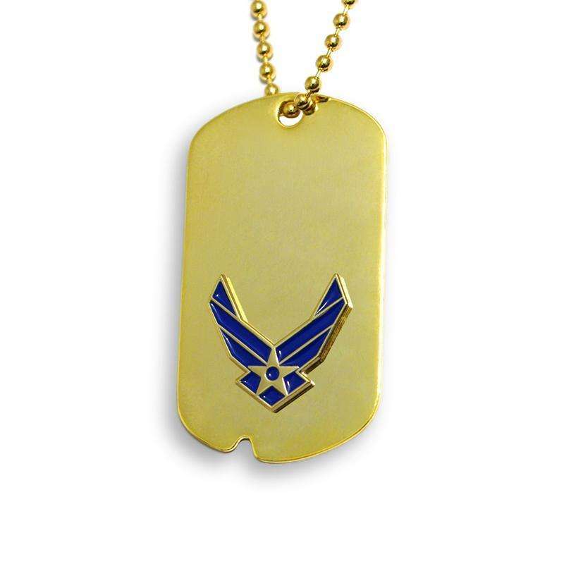  frankbeeinc - uniforms  uniforms online Air Force Official Sized Dog Tags 18k Gold Electroplated - SchoolUniforms.com