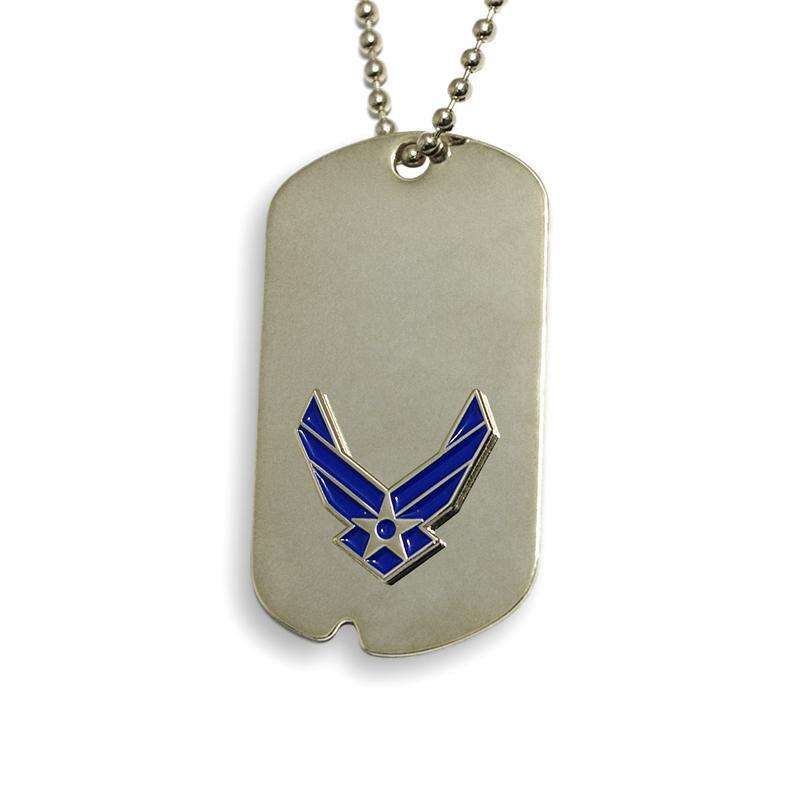  frankbeeinc - uniforms  uniforms online Air Force Official Sized Dog Tags Official Sized Silver Rhodium - SchoolUniforms.com