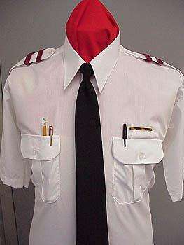  Schooluniforms.com - uniforms  uniforms online Aviator Pilot Shirt. Shoulder Epaulettes With Button-Closure - SchoolUniforms.com
