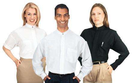  Schooluniforms.com - uniforms  uniforms online Banded Collar Dress Shirt - SchoolUniforms.com