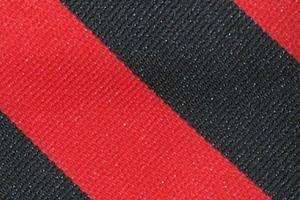  Schooluniforms.com - uniforms  uniforms online Bar Stripe Clip-On Uniform Ties- 6-Pack 813 Black/Red - SchoolUniforms.com