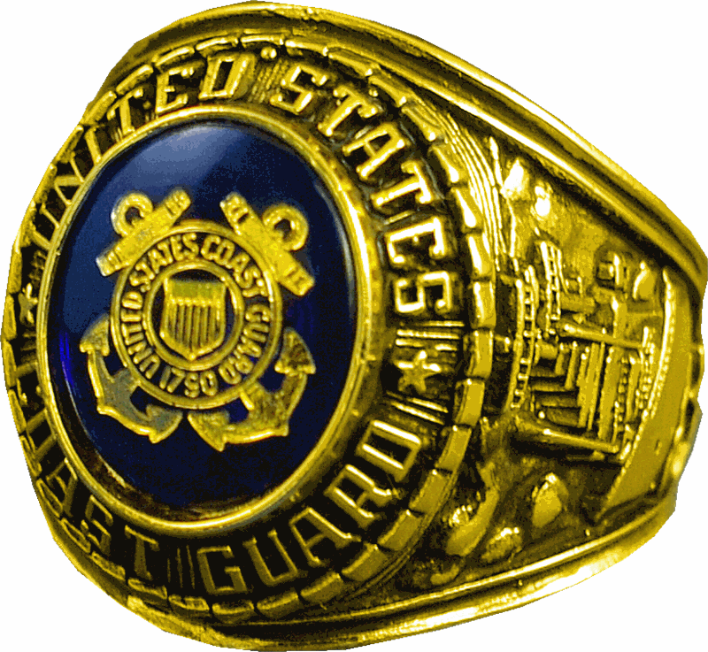 USCG Licensed Captains Men's Ring - Classic Style. Made in the USA. —  Sports Jewelry Super Store