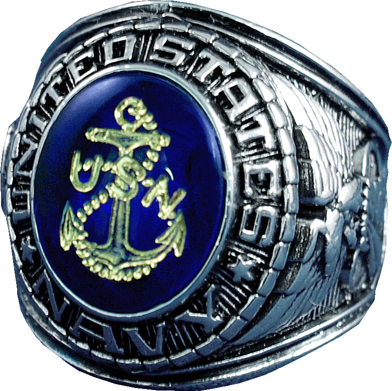 Us navy rings sterling on sale silver