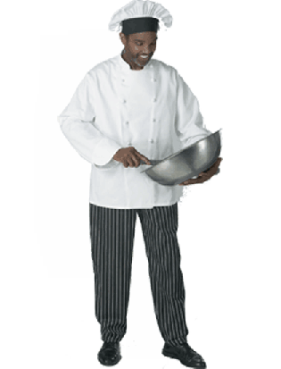  Schooluniforms.com - uniforms  uniforms online European Unisex Chef Coat 100% Cotton - SchoolUniforms.com