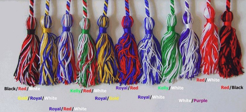  Schooluniforms.com - uniforms  uniforms online Intertwined Woven Honor Cords CUStom Made *$7.50 - SchoolUniforms.com