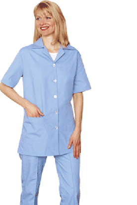  Schooluniforms.com - uniforms  uniforms online Ladies Short Sleeve Tunic Top Smock ltdc - SchoolUniforms.com