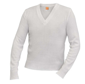  A+ - uniforms Sweaters uniforms online Classic V-Neck Long Sleeve Pullover - SchoolUniforms.com