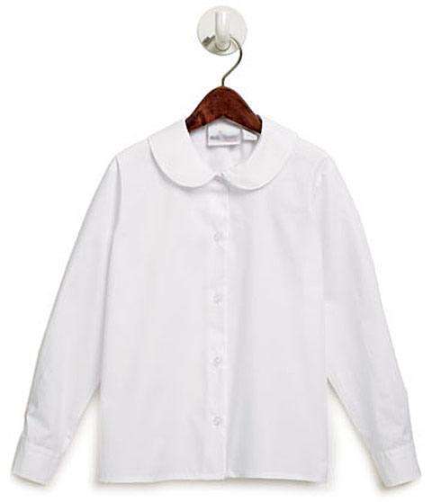  frankbeeinc - uniforms  uniforms online Girl's Round Collar School Uniform Blouse Long Sleeve - SchoolUniforms.com