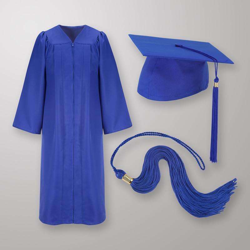 Polyester Navy Blue Matte Graduation Gown And Cap at Rs 140/piece in Mumbai