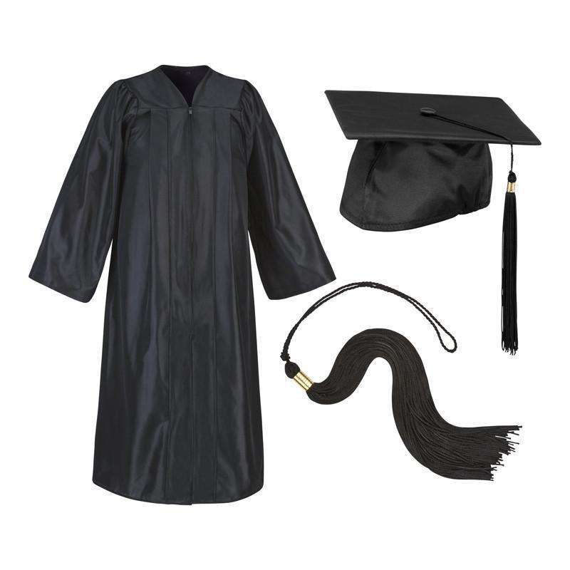 Buy Rudra Fancy Dress graduation gown for kids convocation gown for boys &  Girls graduation gown, Cap, Ribbon bow & Degree Fancy dress Costumes (3-4  Years, Black Graduation Gown) Online at Low