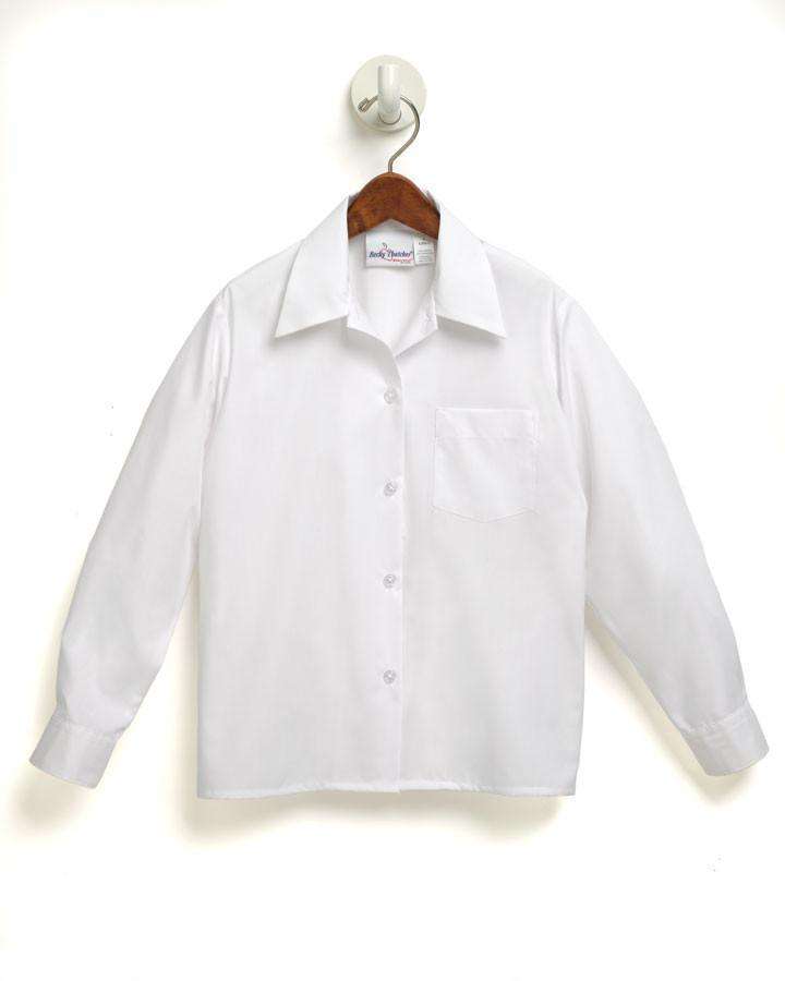  A+ - uniforms Uniform Shirts uniforms online Ladies Point Collar School Uniform Blouse - SchoolUniforms.com
