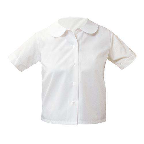  frankbeeinc - uniforms  uniforms online Ladies Round Collar School Uniform Blouse Short Sleeve - SchoolUniforms.com