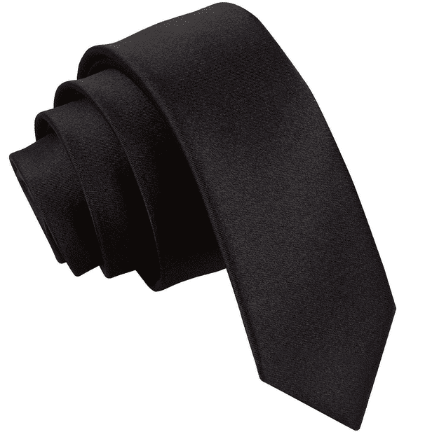  Schooluniforms.com - uniforms  uniforms online Marina Del Rey Black Satin Tie - SchoolUniforms.com