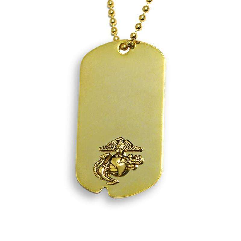  frankbeeinc - uniforms  uniforms online Marines Official Sized Dog Tags 18k Gold Electroplated - SchoolUniforms.com