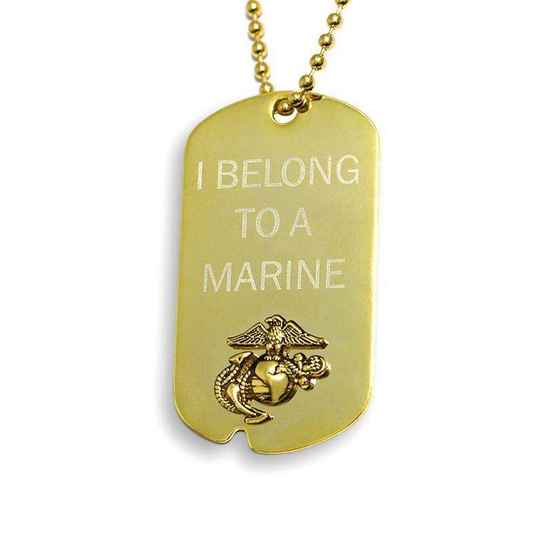  frankbeeinc - uniforms  uniforms online Marines Official Sized Dog Tags 18k Gold Electroplated - SchoolUniforms.com
