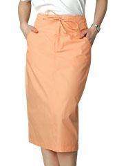 Mid-Calf Length Drawstring Skirt