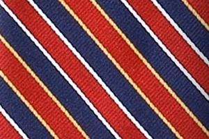  Schooluniforms.com - uniforms  uniforms online Multi Stripe Clip-On Uniform Ties 6 Per Pack 621 Navy/Red - SchoolUniforms.com