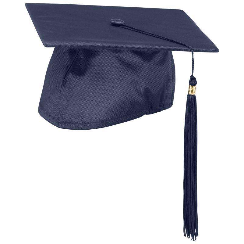 Blue graduation hat