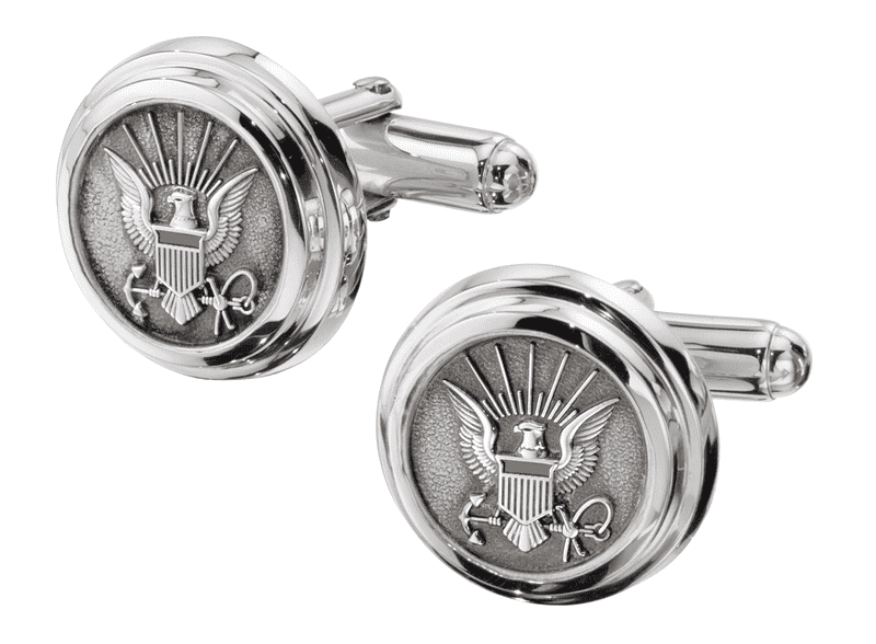  frankbeeinc - uniforms  uniforms online Navy Classic Sterling Cuff Links Sterling Silver - SchoolUniforms.com